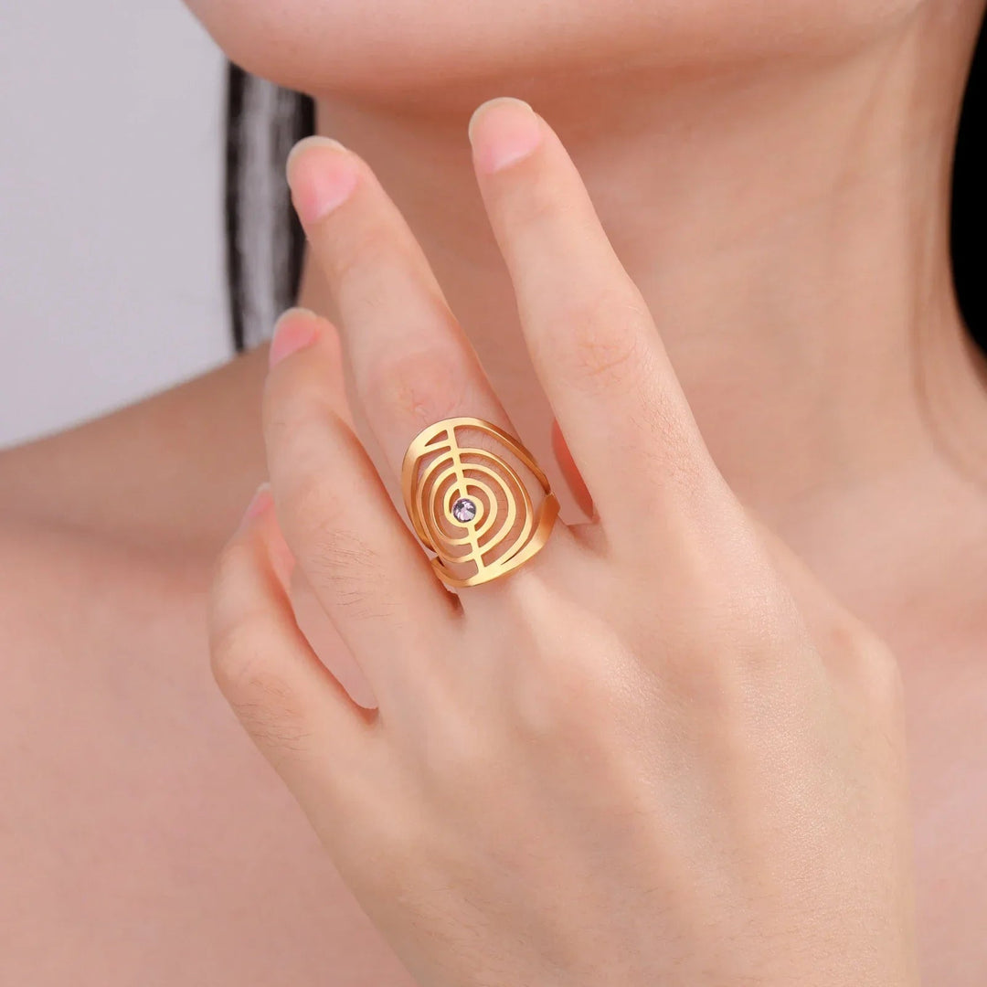 Spiral Gem Ring
