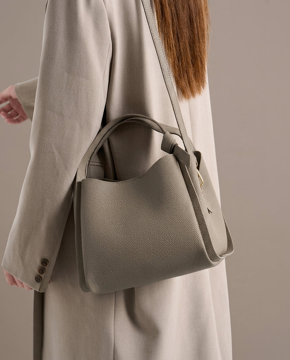 Stella Leather Bucket Bag - Eliza-Warszawa