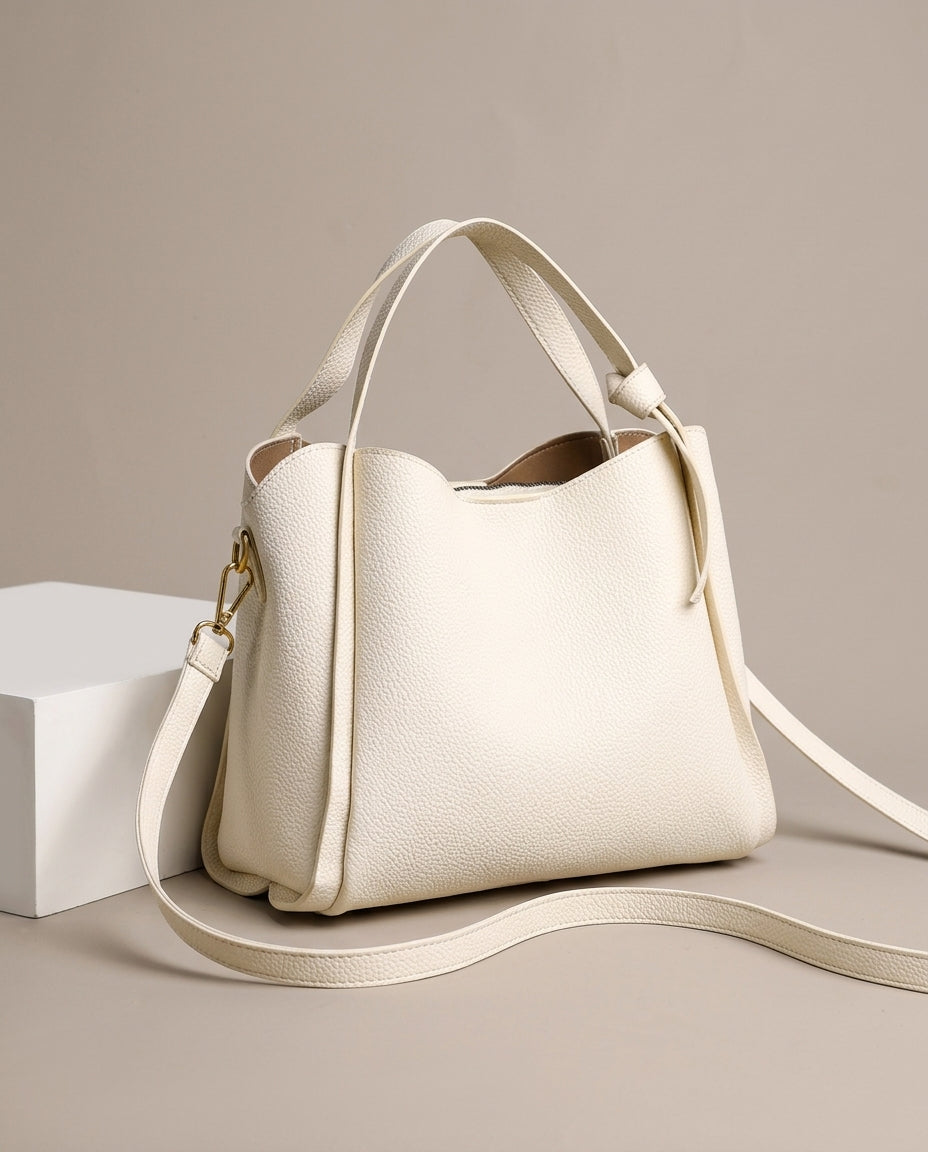 Stella Leather Bucket Bag - Eliza-Warszawa