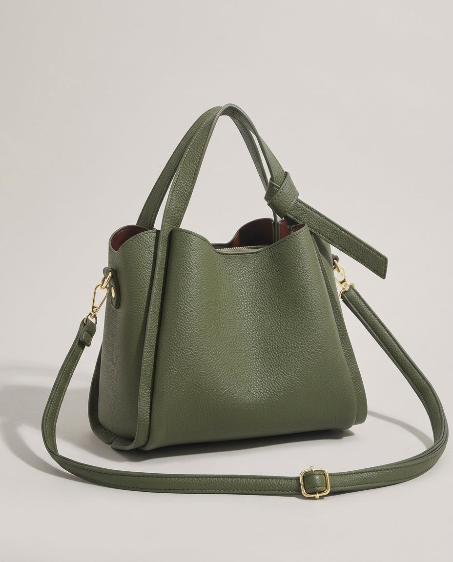 Stella Leather Bucket Bag - Eliza-Warszawa