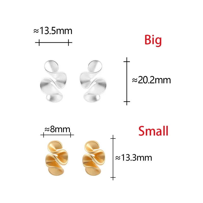 Sterling Silver 18K Gold Flower Stud Earrings - Eliza-Warszawa