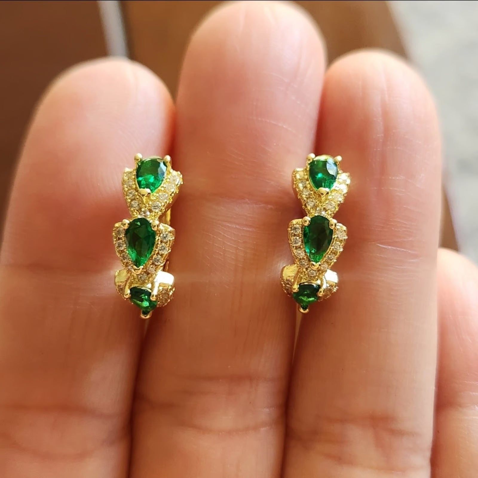 Sylvarra Jadelisse Earrings | Gold - Eliza-Warszawa