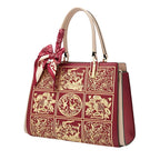 Sylvia™ – A unique crossbody bag with embroidery and a bow - Eliza-Warszawa