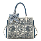 Sylvia™ – A unique crossbody bag with embroidery and a bow - Eliza-Warszawa