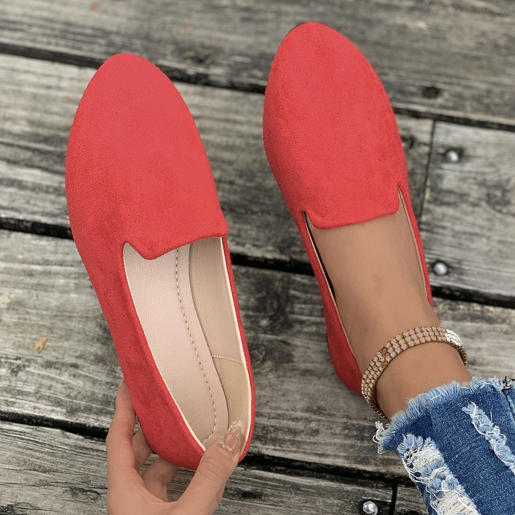 TARA™ - Simple Solid Color Pointed Toe Flat Shoes - Eliza-Warszawa
