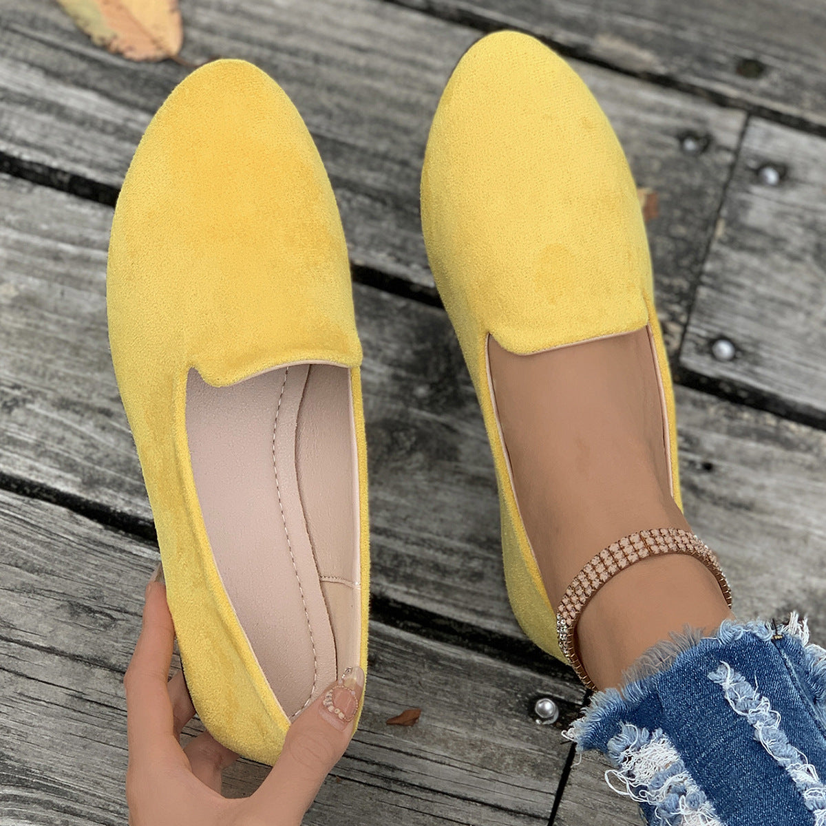 TARA™ - Simple Solid Color Pointed Toe Flat Shoes - Eliza-Warszawa