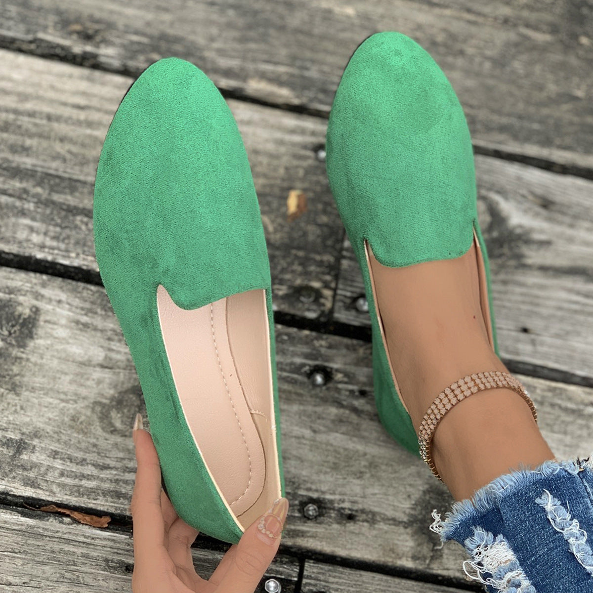 TARA™ - Simple Solid Color Pointed Toe Flat Shoes - Eliza-Warszawa