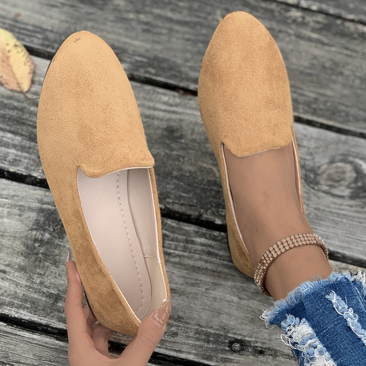 TARA™ - Simple Solid Color Pointed Toe Flat Shoes - Eliza-Warszawa