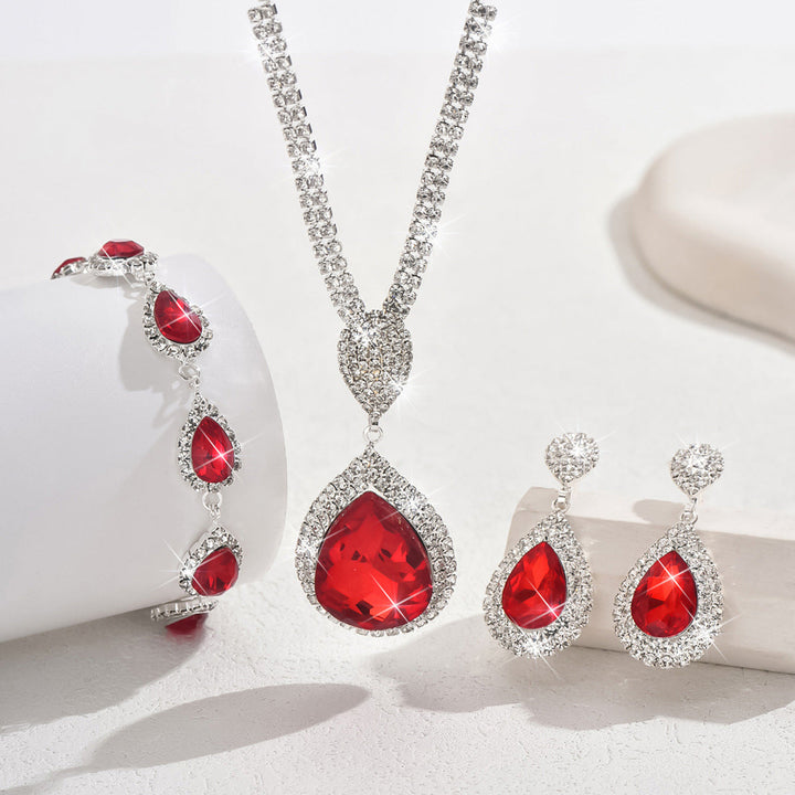 Thalira Bloodwynne Jewelry Set | White Gold - Eliza-Warszawa
