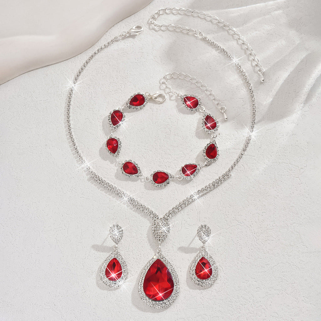 Thalira Bloodwynne Jewelry Set | White Gold - Eliza-Warszawa