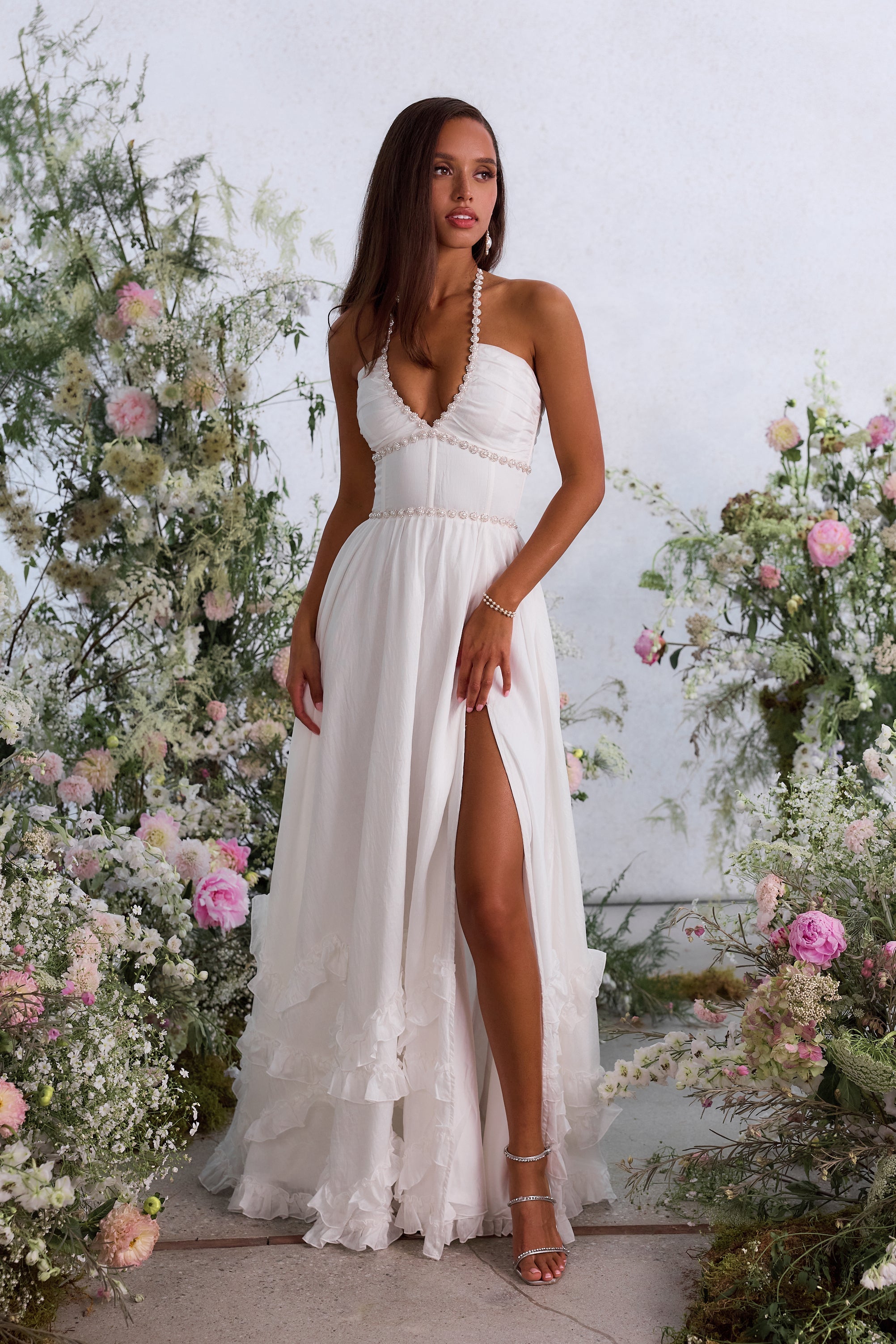 The Scarlette Dress in White - Eliza-Warszawa