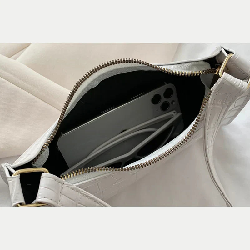 Tilly™ | Shiny alligator-pattern shoulder bag - Eliza-Warszawa