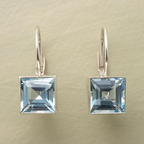 Timeless Blue Glass Harvest Earrings