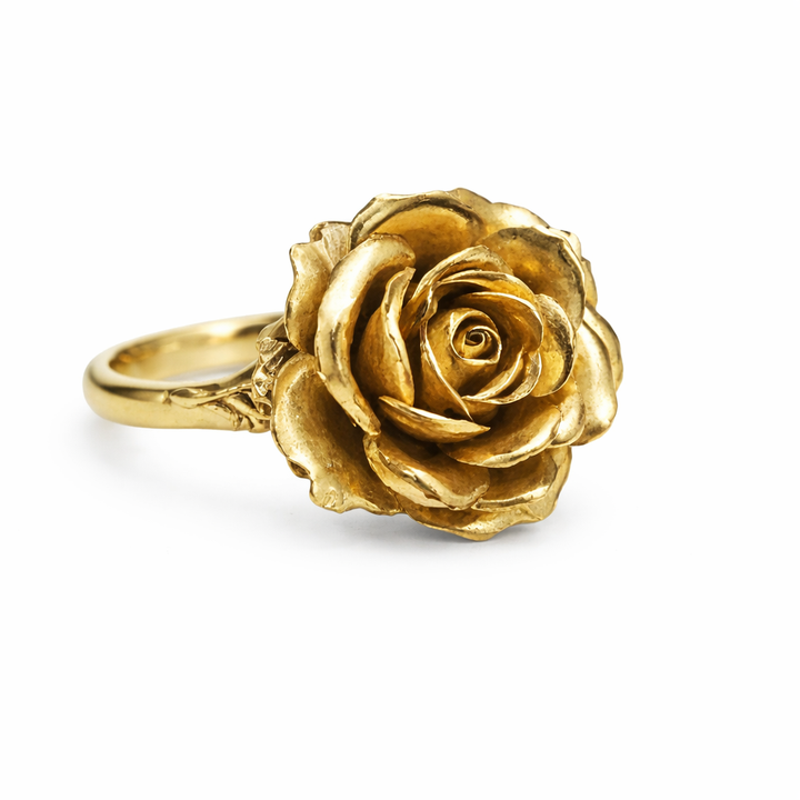 Timeless Golden Flower Ring