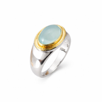 Timeless Green Moonstone Ring