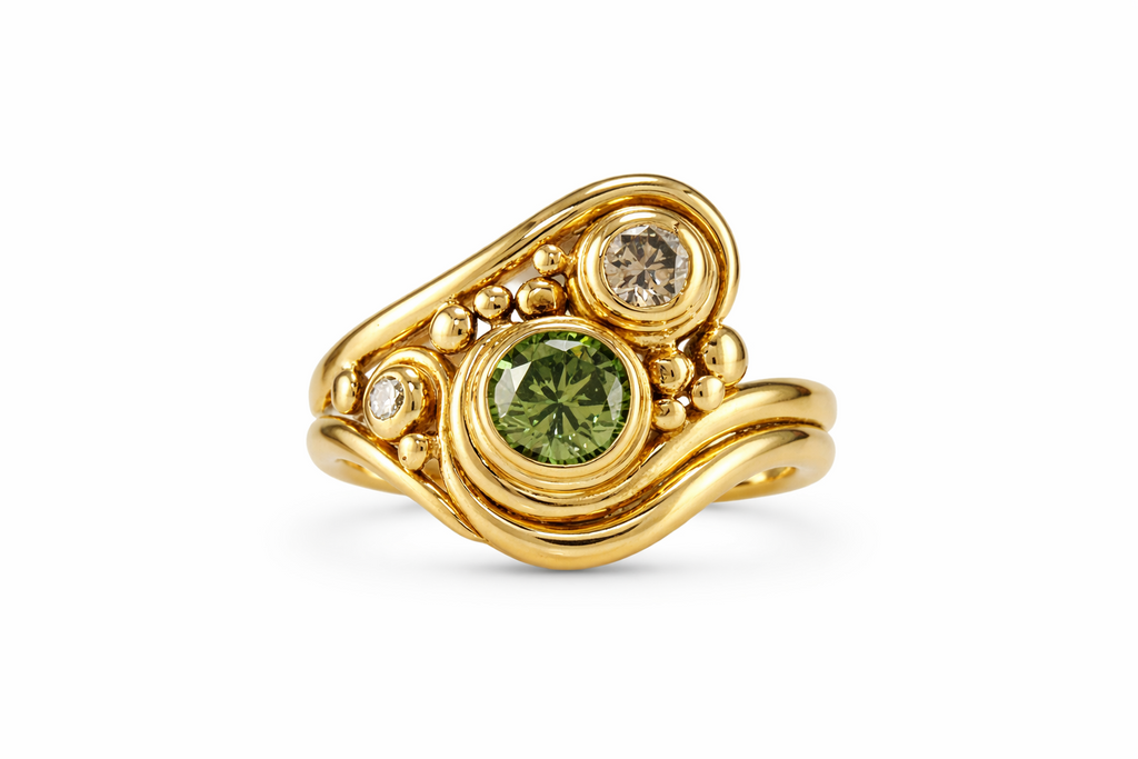 Timeless Green Zirconia Ring