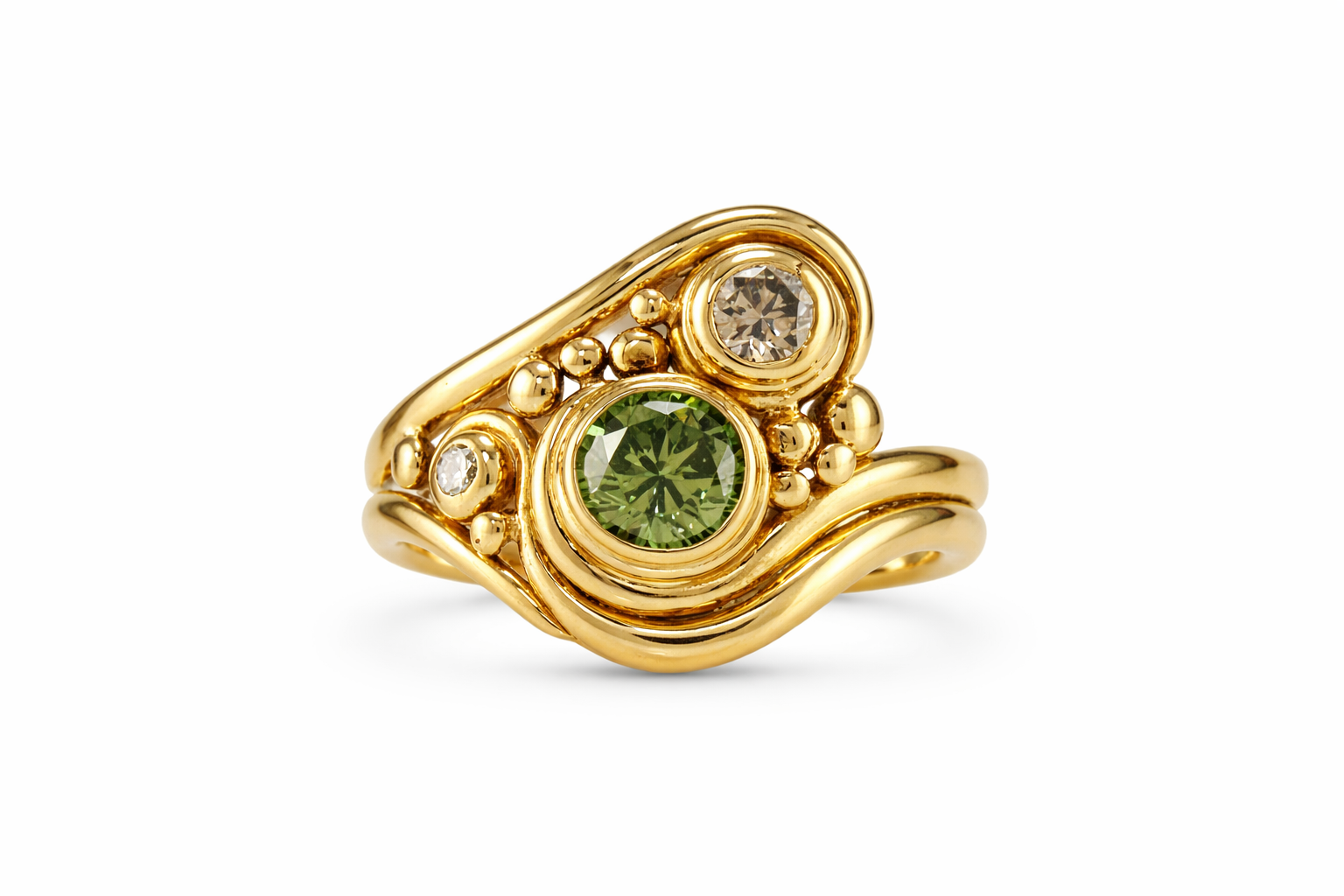 Timeless Green Zirconia Ring