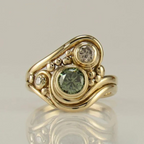 Timeless Green Zirconia Ring