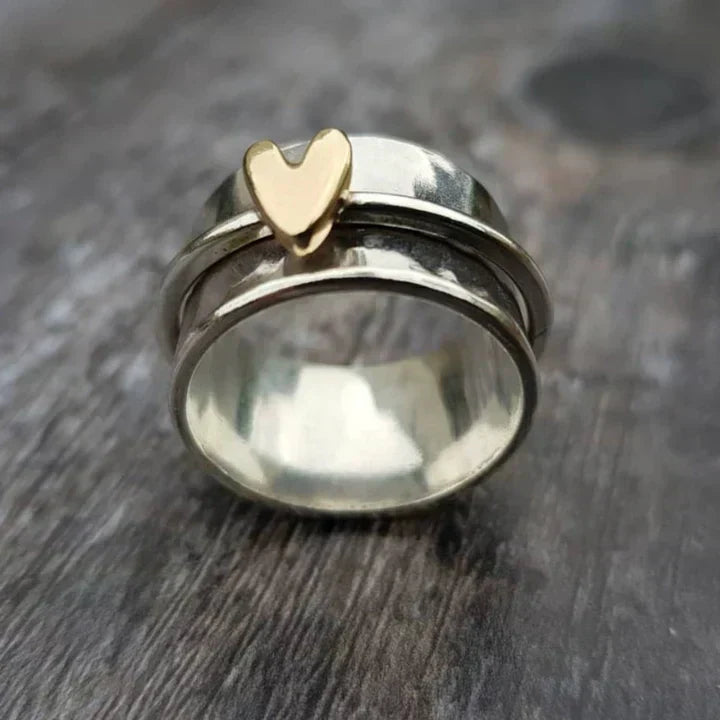 Timeless Heart Dangle Ring