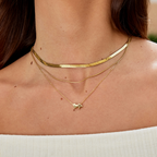 Timeless Initial Necklace with Heart Charm