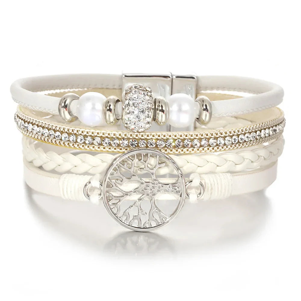Tree of Life Rhinestone Bracelet - Eliza-Warszawa