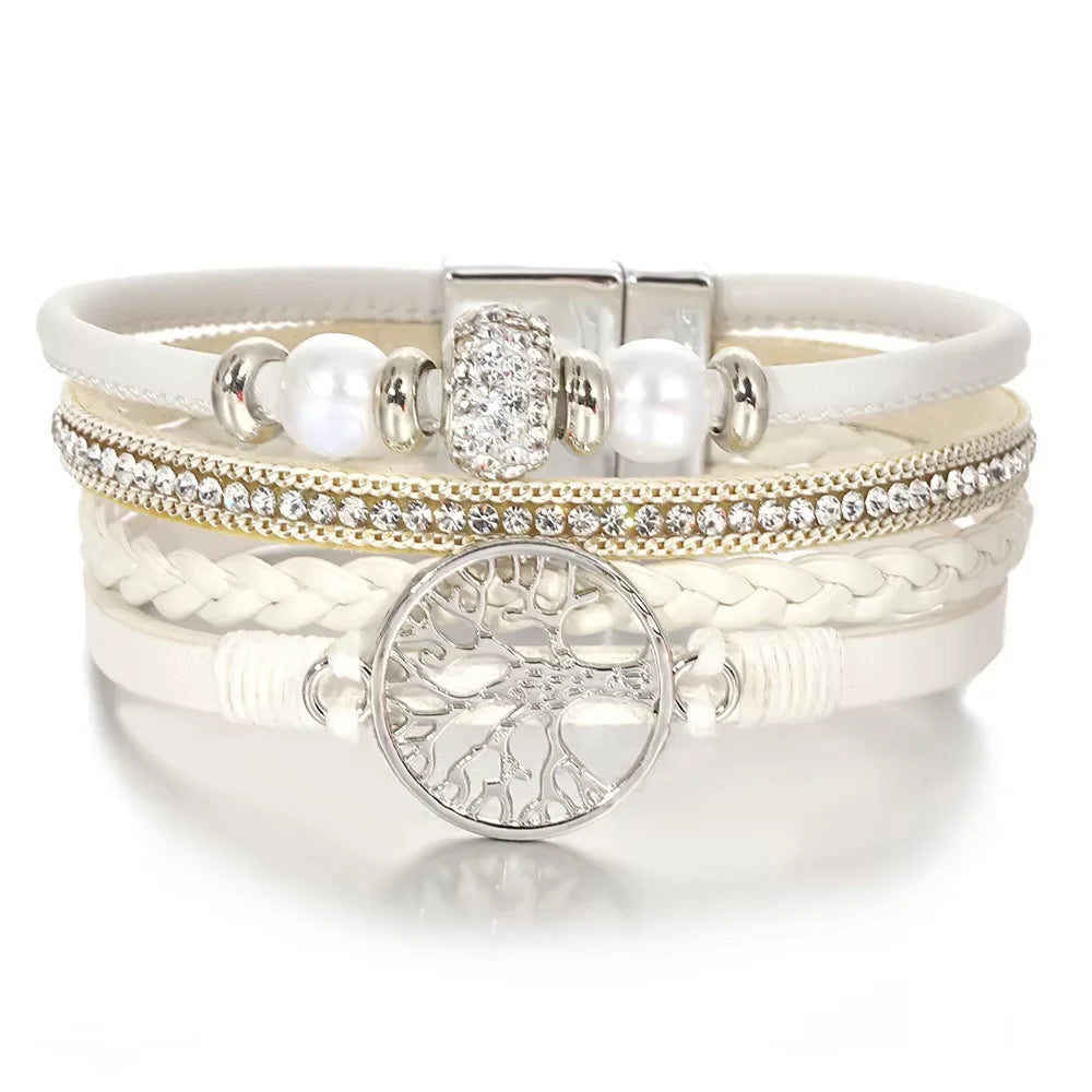 Tree of Life Rhinestone Bracelet - Eliza-Warszawa