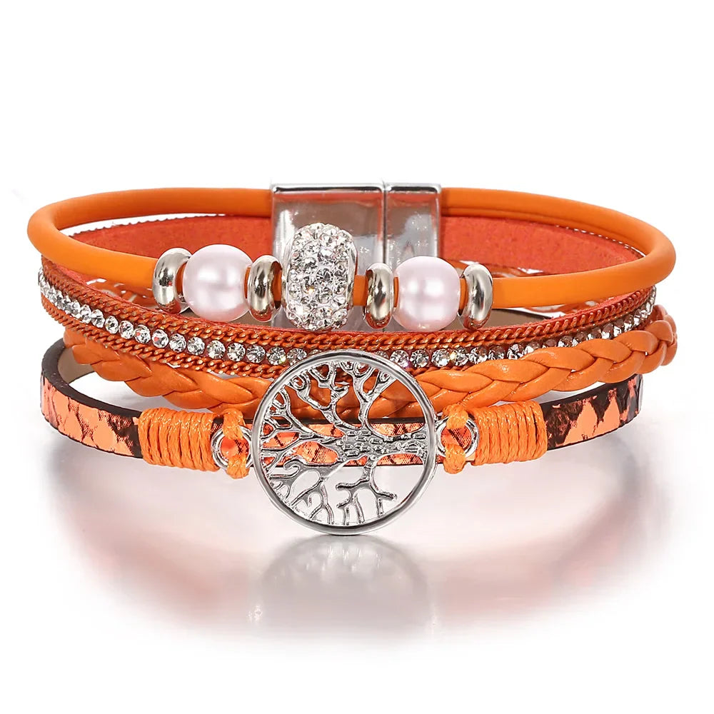 Tree of Life Rhinestone Bracelet - Eliza-Warszawa
