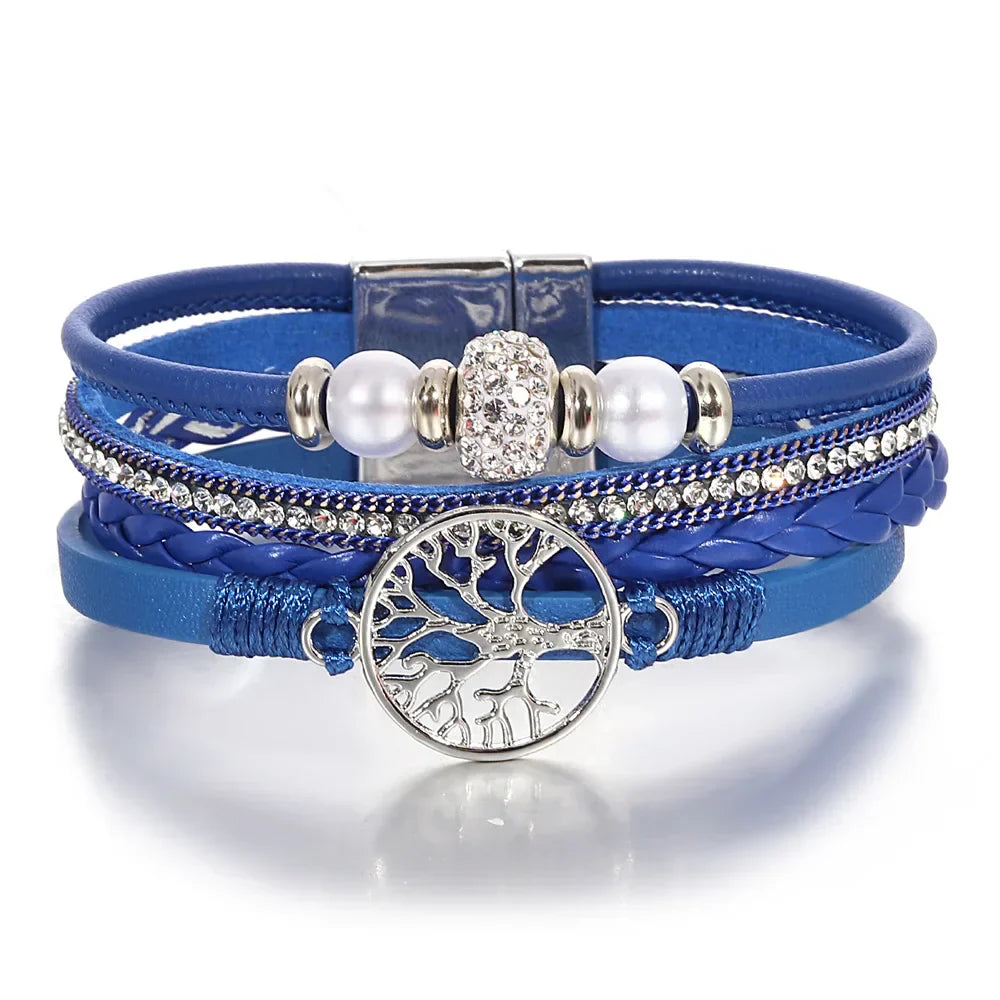 Tree of Life Rhinestone Bracelet - Eliza-Warszawa