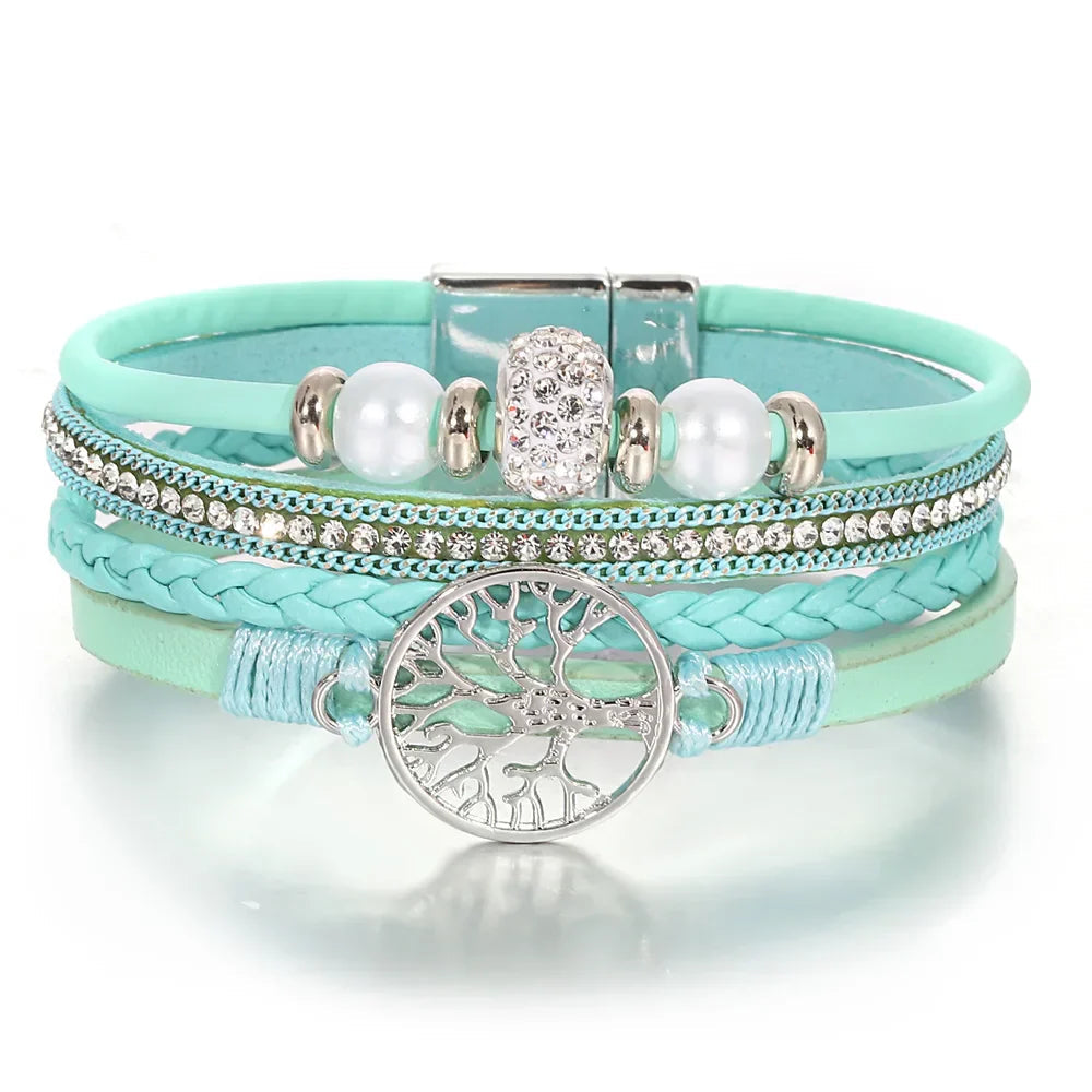 Tree of Life Rhinestone Bracelet - Eliza-Warszawa