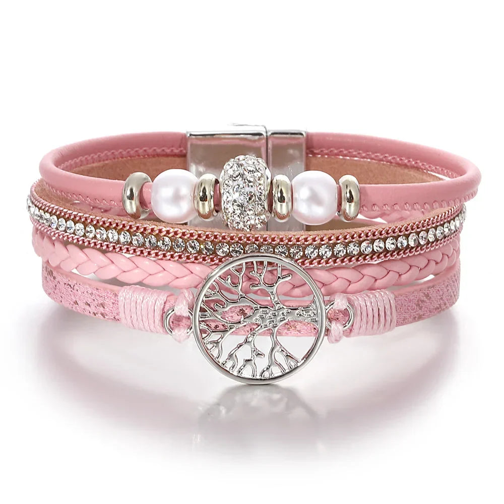 Tree of Life Rhinestone Bracelet