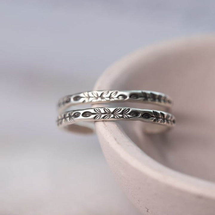 Unique Silvery Hoop Earrings