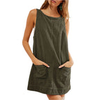 VICTORIA™ - Corduroy Overall Dress with Pockets for Fall & Winter - Eliza-Warszawa