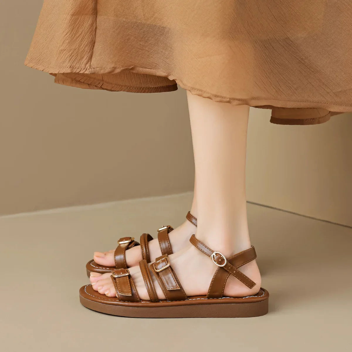 Venice Leather Sandals - Eliza-Warszawa