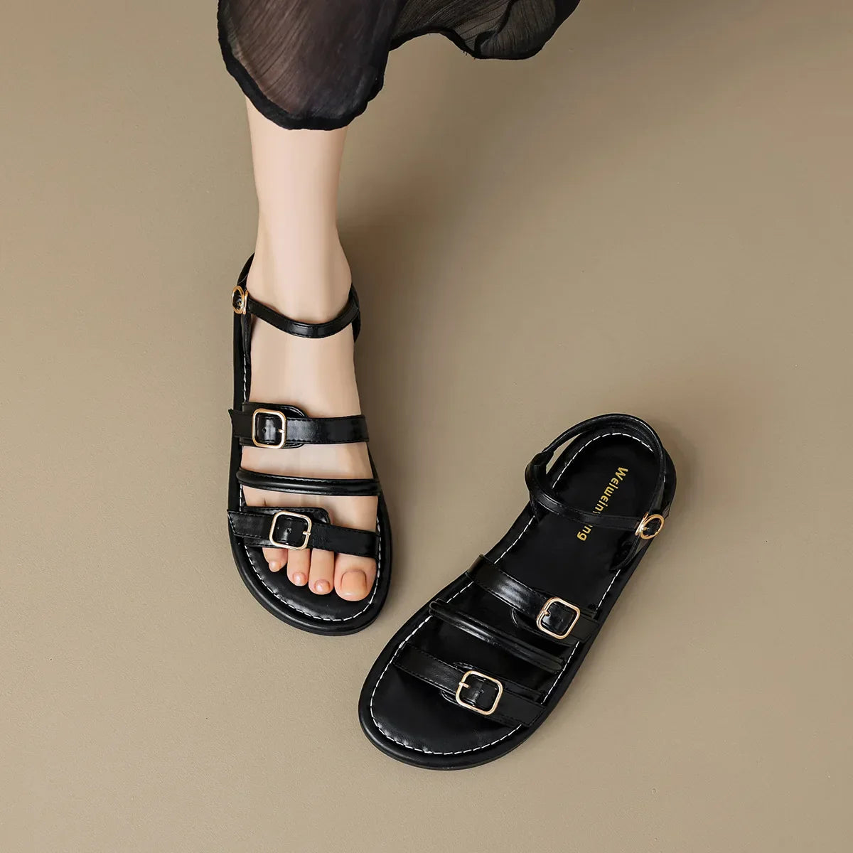 Venice Leather Sandals - Eliza-Warszawa