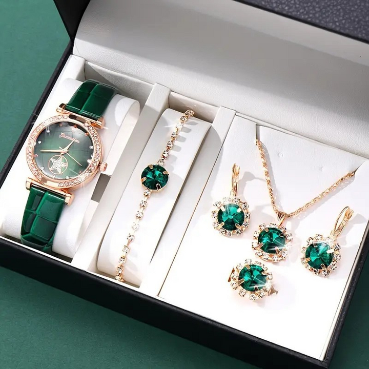 Verdantra Timecourt Jewelry Set | Gold - Eliza-Warszawa
