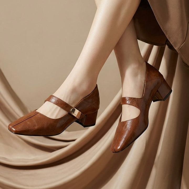 Verona Buckle Heels - Eliza-Warszawa