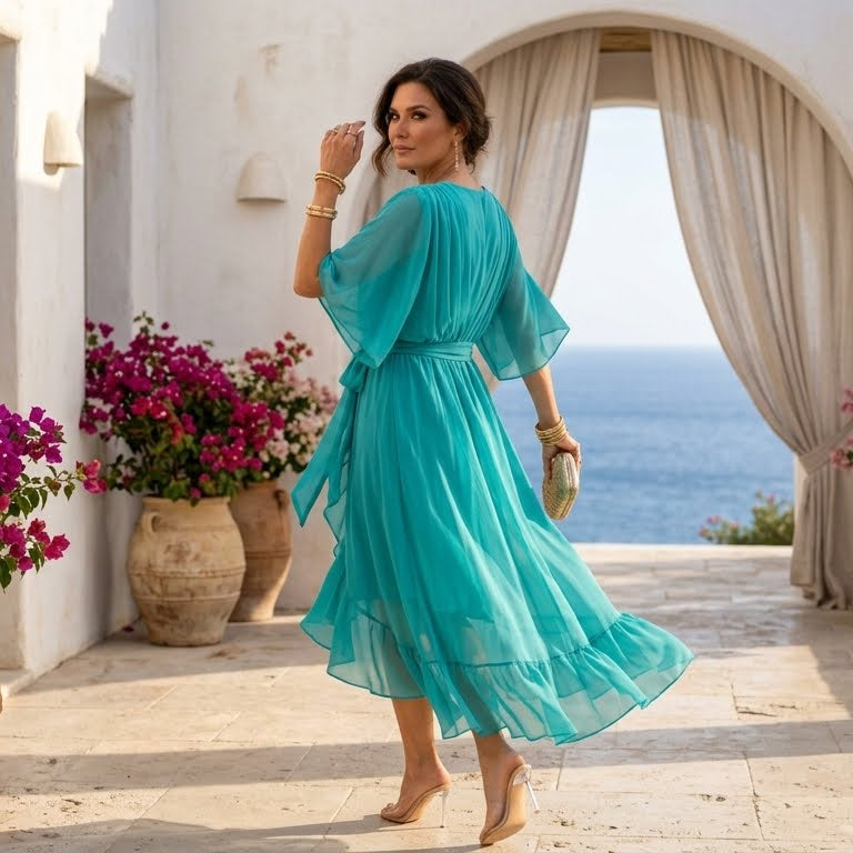 Veronica | Elegant Summer Dress - Eliza-Warszawa