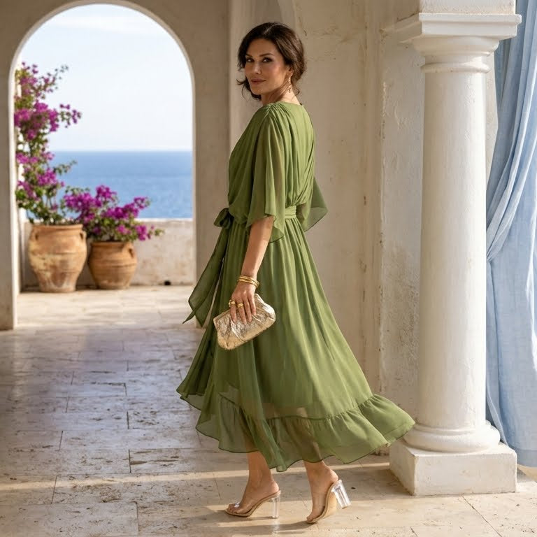 Veronica | Elegant Summer Dress - Eliza-Warszawa