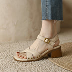 Victoria Block Heel Sandals - Eliza-Warszawa