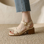 Victoria Block Heel Sandals - Eliza-Warszawa