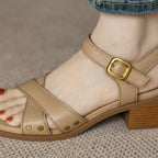 Victoria Block Heel Sandals - Eliza-Warszawa