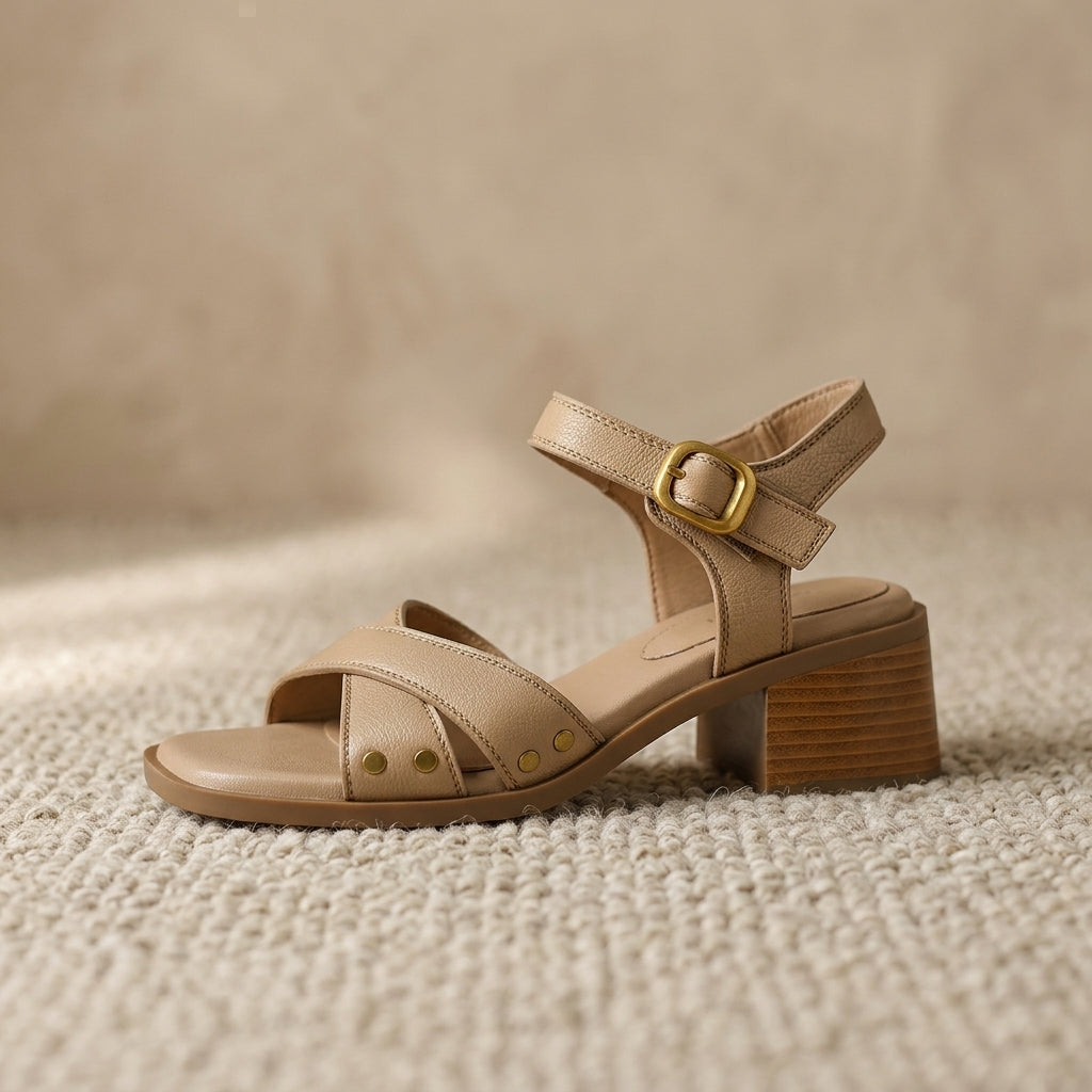 Victoria Block Heel Sandals - Eliza-Warszawa
