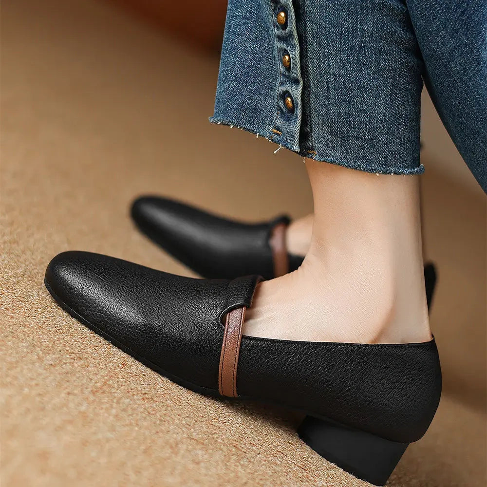 Vienna Leather Heels - Eliza-Warszawa