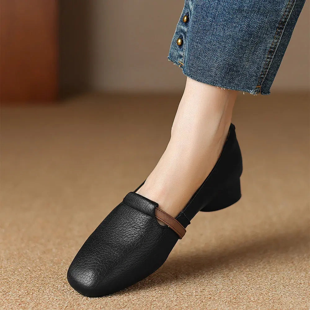 Vienna Leather Heels - Eliza-Warszawa
