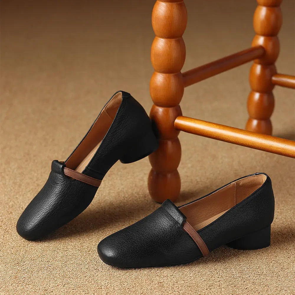 Vienna Leather Heels - Eliza-Warszawa