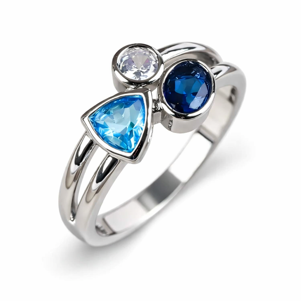 Vintage Blue Crystal Ring