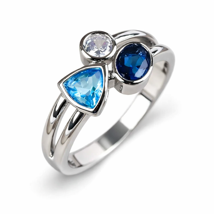 Vintage Blue Crystal Ring
