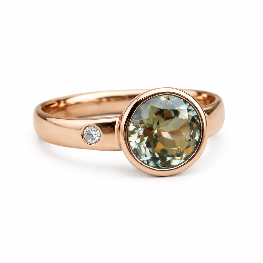Vintage Fine Zirconia Forged Ring