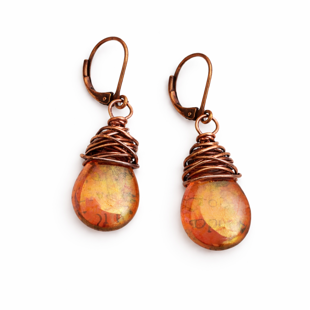 Vintage Firefly Earrings