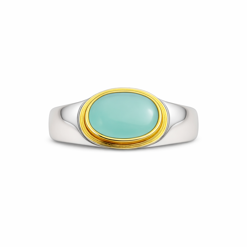 Vintage Green Moonstone Ring